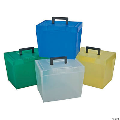Plastic Neon Tall Storage Baskets with Handles
