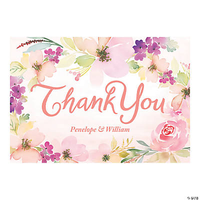 Personalized Garden Party Thank You Cards - Discontinued
