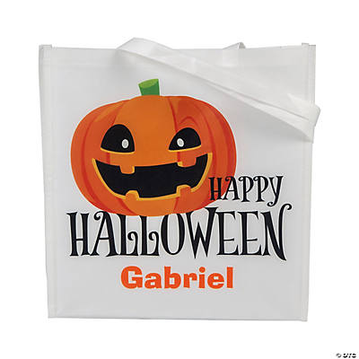 Spellbinding Halloween Personalized Canvas Tote Bag, Trick Or