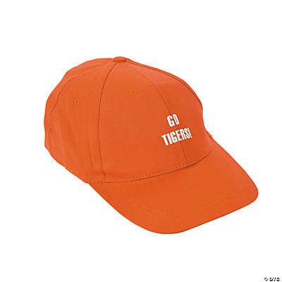 Personalized Orange Baseball Caps | Oriental Trading