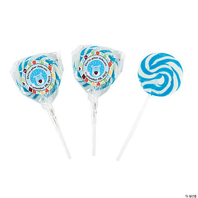 Personalized Safari Boy Baby Shower Swirl Lollipops Discontinued