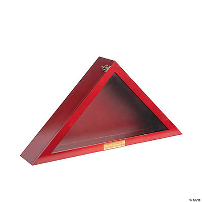 triangle flag display case