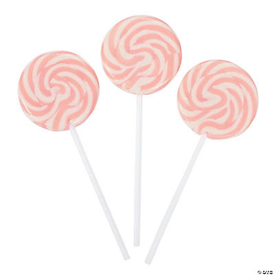 Pink Swirl Lollipops