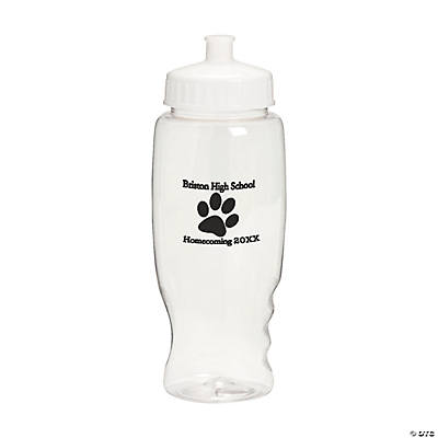 Clear  Personalized Water Bottle