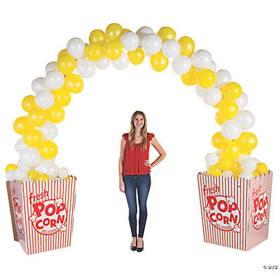 Popcorn party balloons decoration ideas, popcorn balloons, anniversary  party celebration