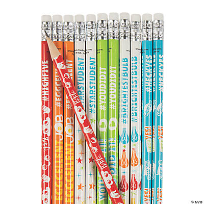 Pencils: Classroom Reward Motivational Assortment - Set of 144