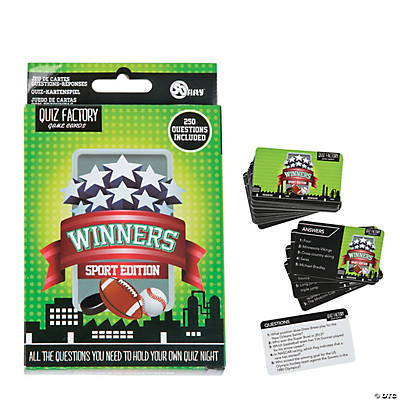 Quiz Factory Game Cards Winners Sports Edition - 