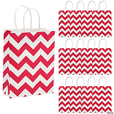 red paper gift bags