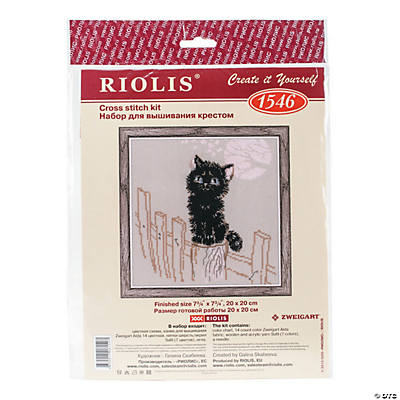 Riolis Cross Stitch Kit Black Cat