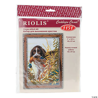 Counted Cross Stitch Kit Riolis Hunting Greyhound Craft Supplies Tools Materials Shantived Com