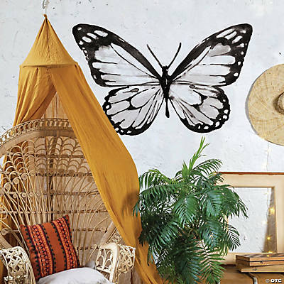 RoomMates 3D Gold Butterflies Peel & Stick Mirror Decals