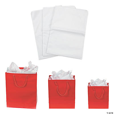 Small Black & White Thank You Gift Bag & Tissue Paper Kit