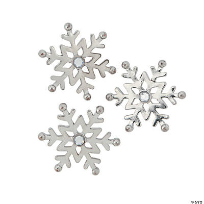 Snowflake Candle Embellishments - Oriental Trading - Discontinued