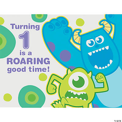 Monsters Inc 1St Birthday Invitations 3