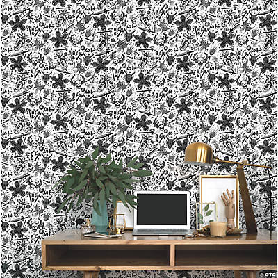 RoomMates Hanging Watercolor Vines Peel & Stick Wallpaper Taupe