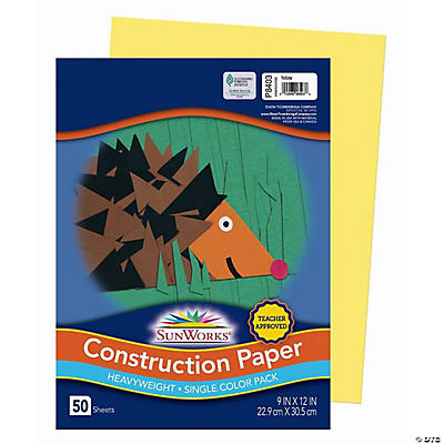 Sunworks Construction Paper sky blue, 12 in. x 18 in. (pack of 5) 