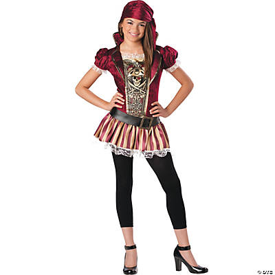 Swashbucklin’ Sass Tween Girl’s Costume - Oriental Trading