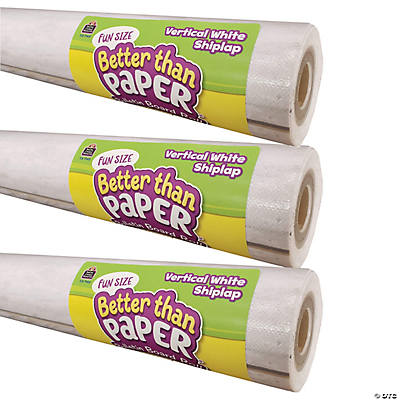 Teacher Created Resources White Wood Better Than Paper Bulletin Board Roll 4-Pack
