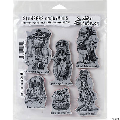 Tim Holtz Cling Stamps 7 X8.5 -Correspondence, 1 - Foods Co.