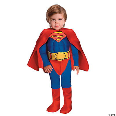 Toddler Boys' Deluxe Muscle Chest Superman Costume - Oriental Trading