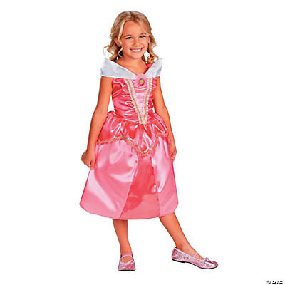 Fast Small 4-6 Girls Disney Pink Deluxe Sparkle Princess Queen Dress Costume