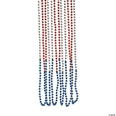 Bulk 12 Dozen Fun Express Metallic Mega Bead Necklaces