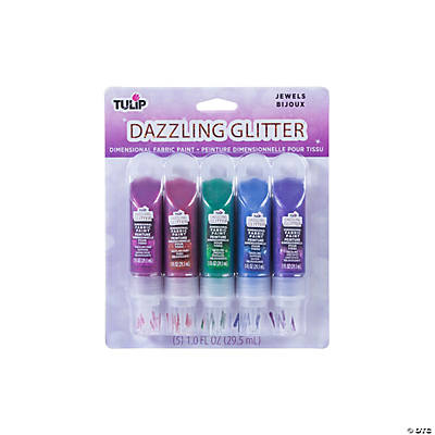 Glitter Glue for Crafts in Bright Classic Colors: Gold, Silver, Red, Green