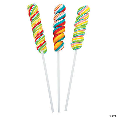 twisty lollipops assorted flavors fruit candy pops trunk treat orientaltrading skip beginning carnival decorations supplies clown