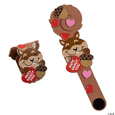 Valentine’s Day Nuts About You Bracelet Craft Kit - Makes 12