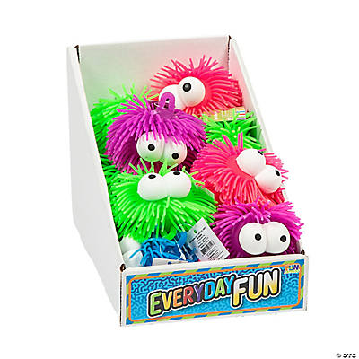Fun Express Porcupine Ball Backpack Clips, Birthday, Apparel Accessories, 12 Pieces