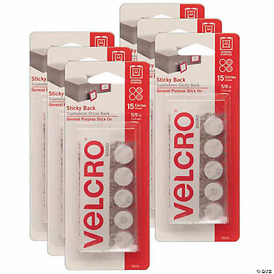 Velcro Coin Fasteners - 500 / Pack - White