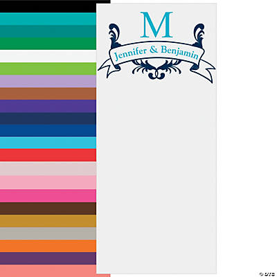 Vertical Monogram Photo Booth Backdrop Custom Banner
