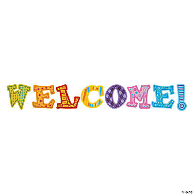 Welcome Letters Bulletin Board Cutouts