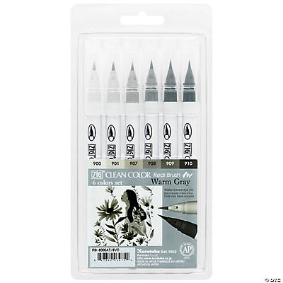 Uchida Brush Art Markers Set 12pc Primary