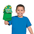 dinosaur brown paper bag puppet