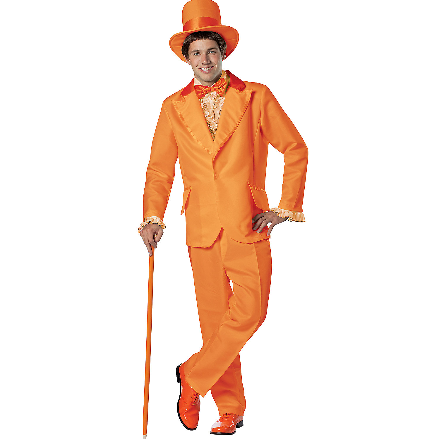 Halloween Express Mens' Dumb and Dumber Orange Suit Costume