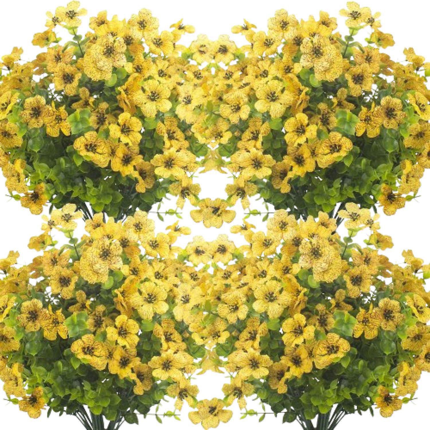 10 Bundles UV Resistant Artificial Flowers Oriental Trading