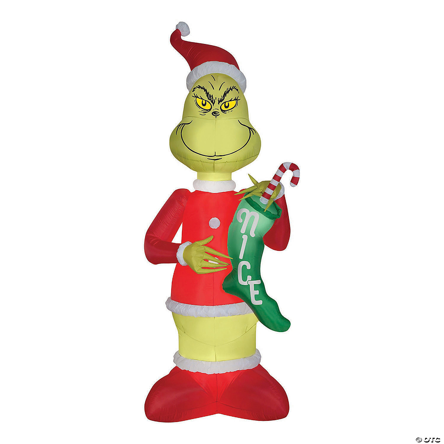 107 Outdoor Giant Blow Up Inflatable Dr Seuss The Grinch With Stocking