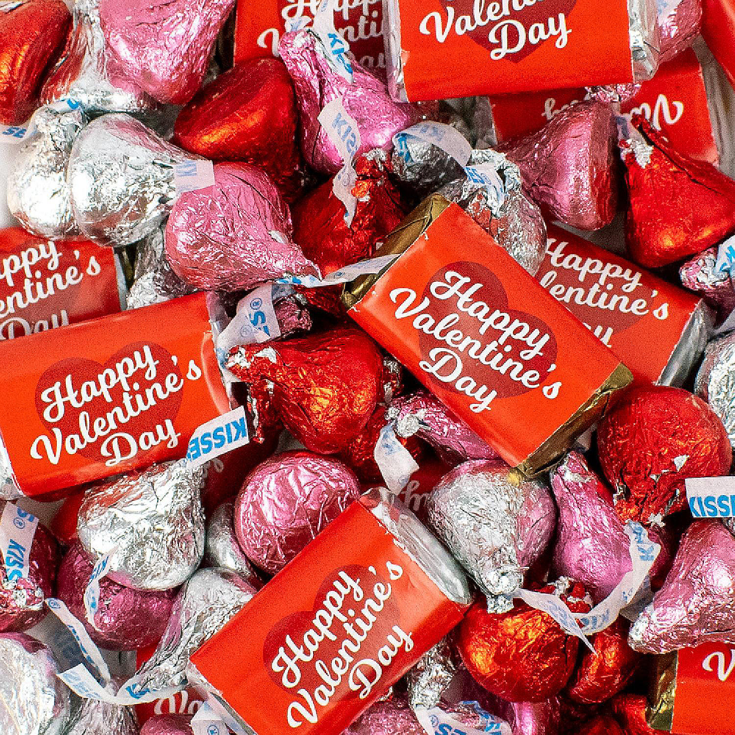 131 pcs Valentine's Day Candy Hershey's Chocolate Mix (1.65 lbs, Approx ...