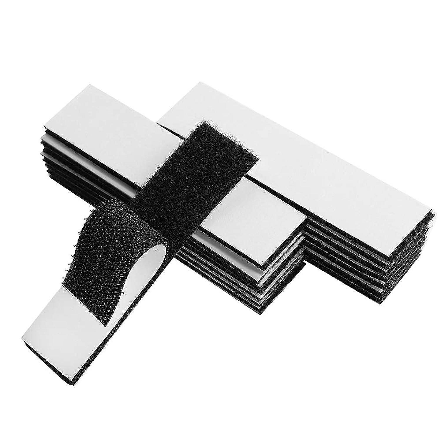 1x4 inch Hook and Loop Strips with Adhesive 15 Sets, Strong Back