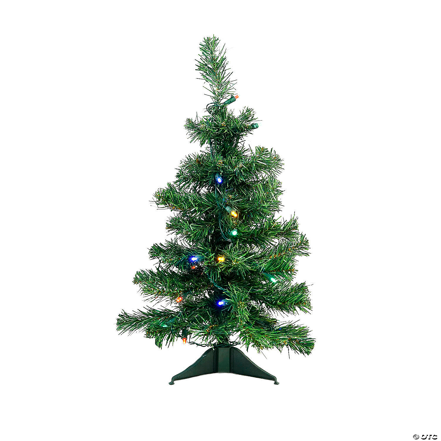 2' PreLit Medium Mixed Classic Pine Artificial Christmas Tree