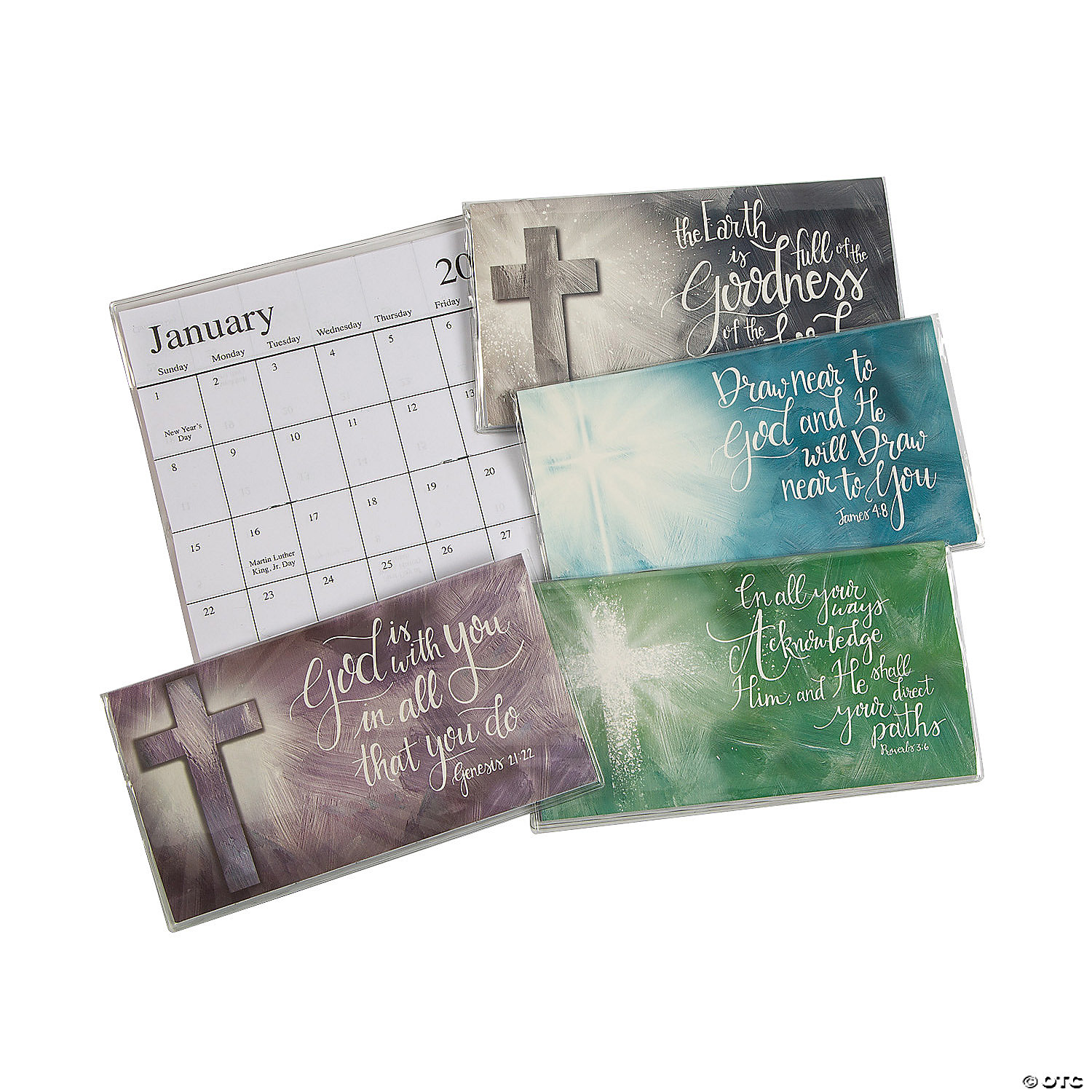 2021-2022 Rustic Faith Pocket Calendars 12 Pieces Stationery 