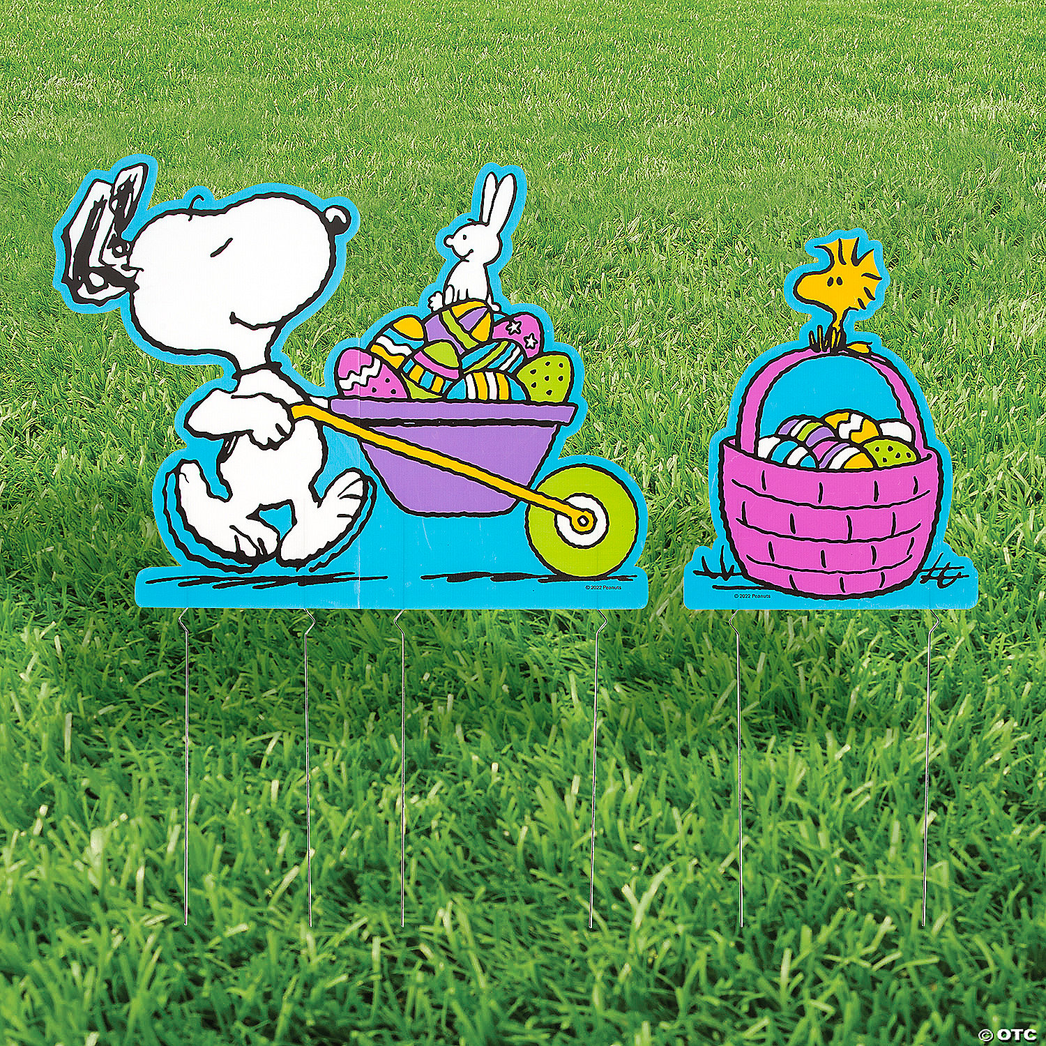 23 1 2 Peanuts Easter Yard Signs 3 Pc Oriental Trading