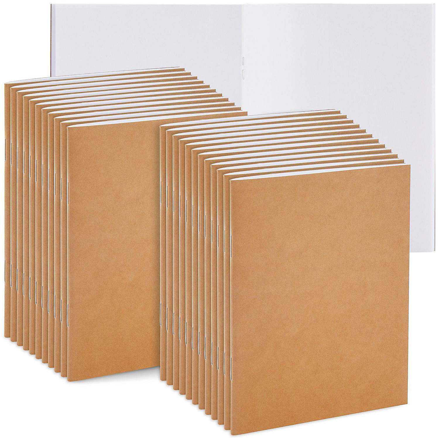 24Pack PocketSize Unlined Notebook Bulk Set, Kraft Paper Small
