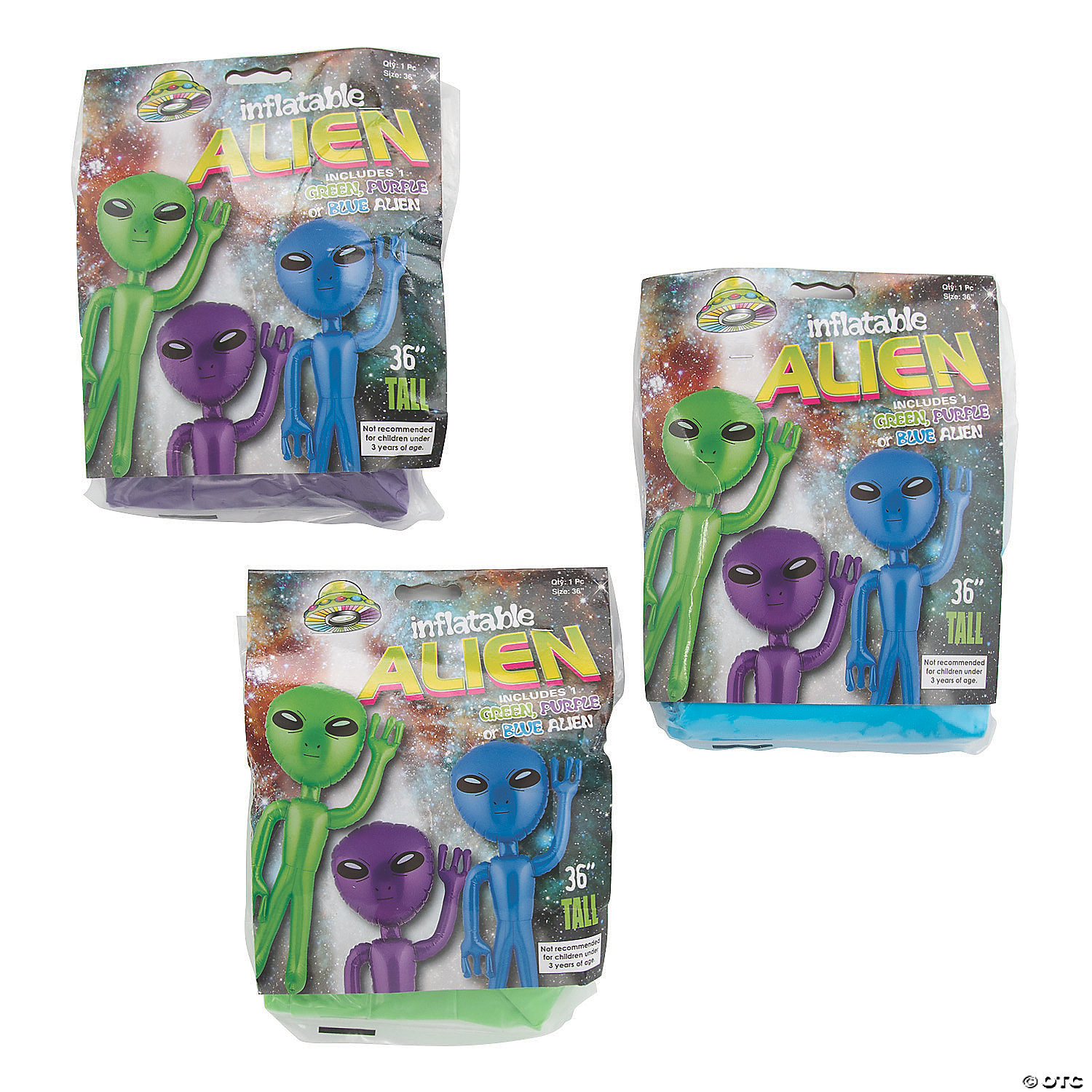 Aufblasbares Alien-Raumschiff – 64 Cm Groß, Grün – Party-Deko Für Kostüm- Oder Space-Themen-Partys