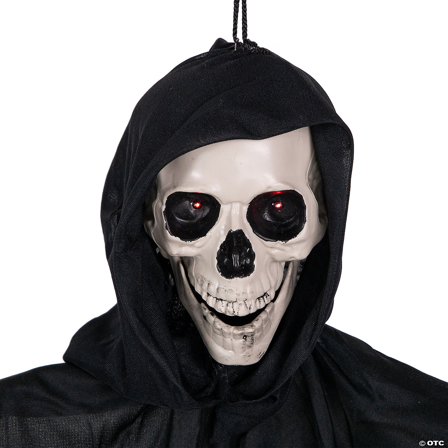 36" Touch Activated Lighted Talking Reaper Animated Hanging Halloween Decoration