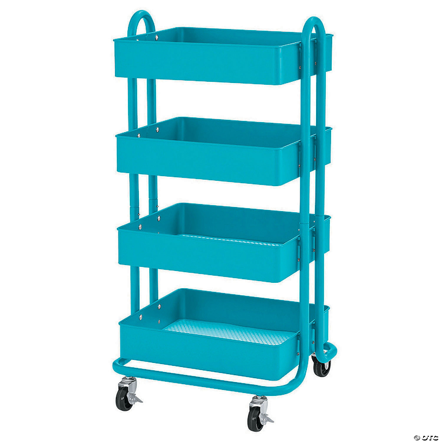 4 Tier Rolling Computer Cart Riousery Multipurpose 4 Tier Utility
