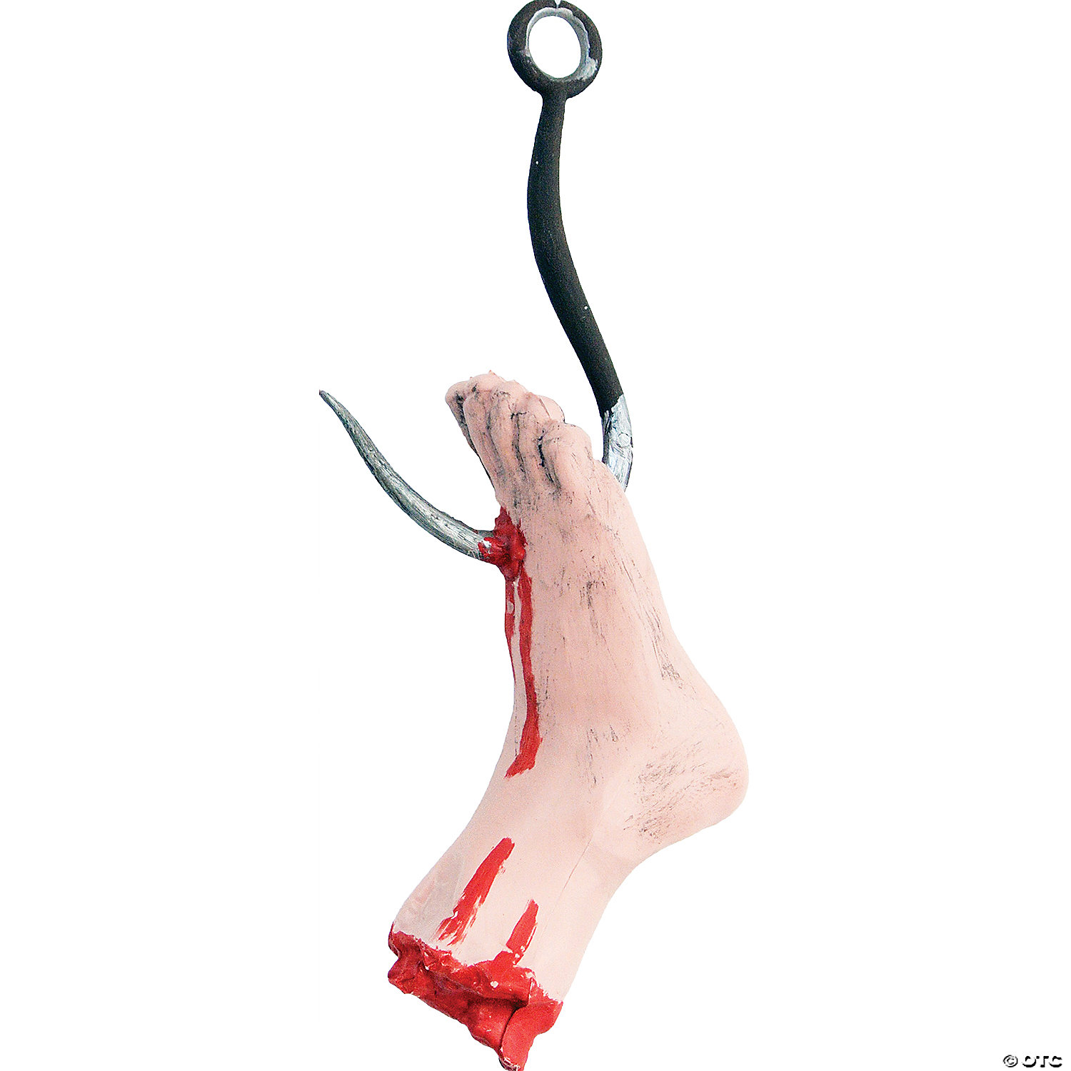 41 Hanging Meat Hook Severed Foot Decoration