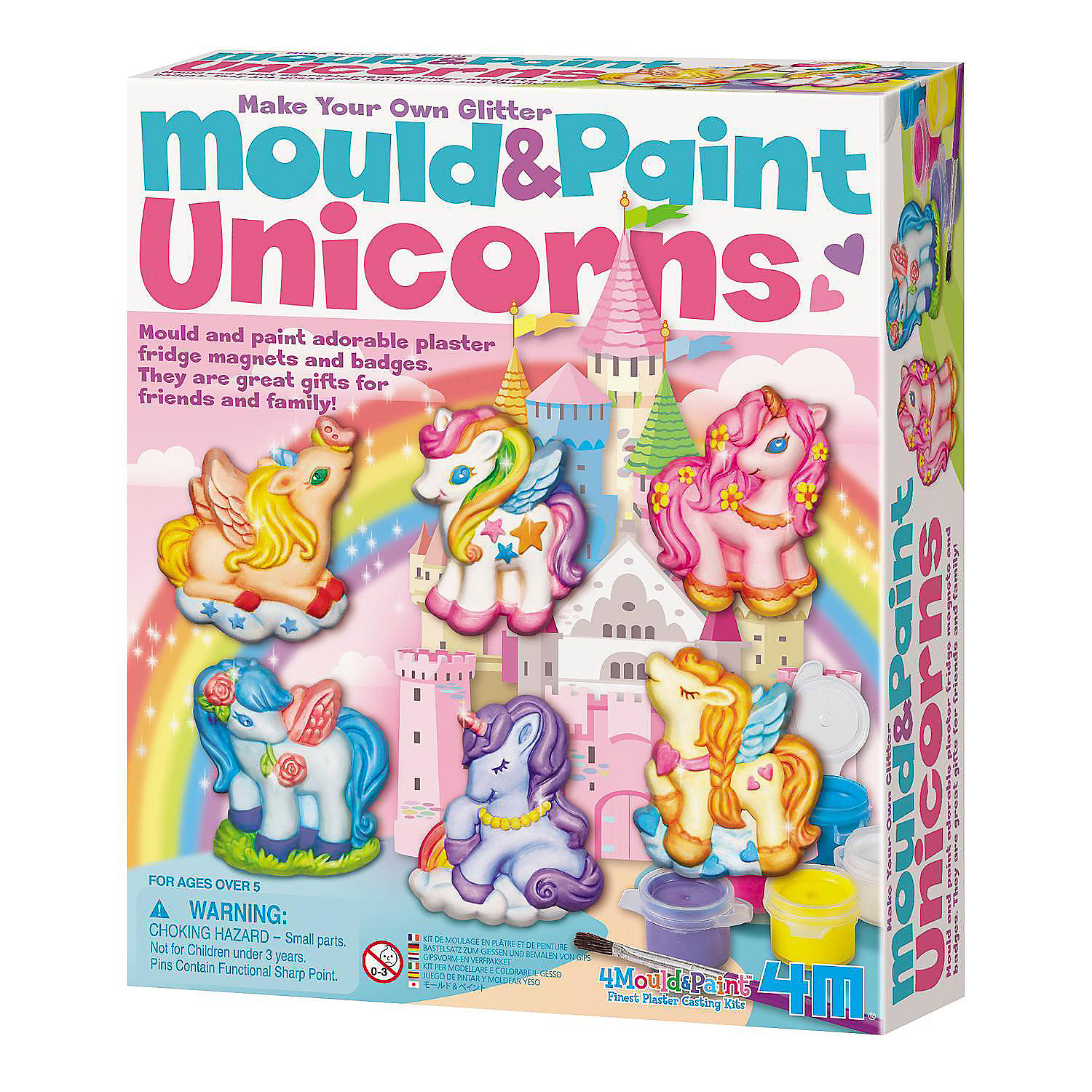 4M Unicorns Mould & Paint Kit