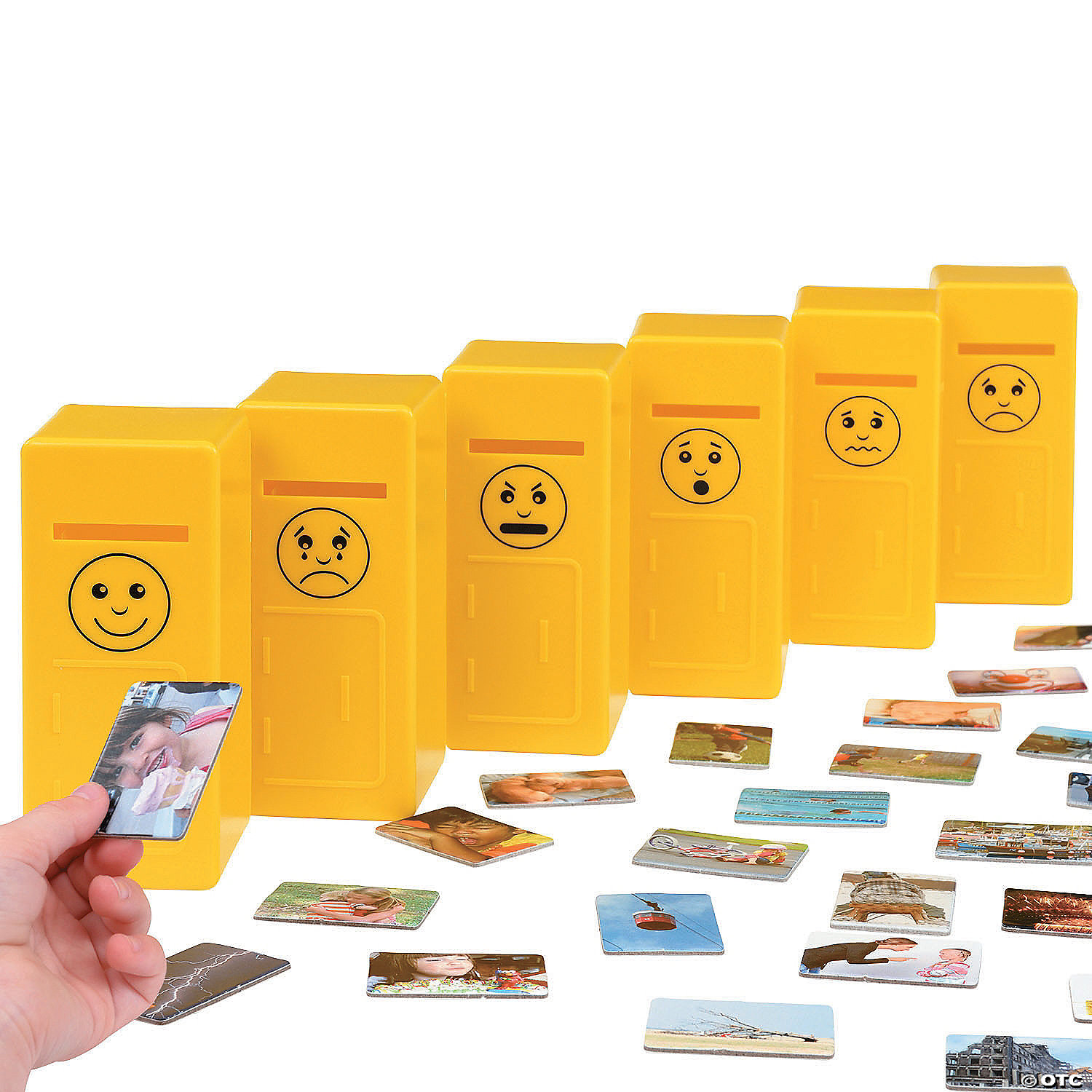 5 1/2" x 2 1/4" Emotions Post Card Educational Sorting Game 66 Pc.
